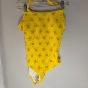 Hanna Andersson Yellow Sun Patterned Swimsuit